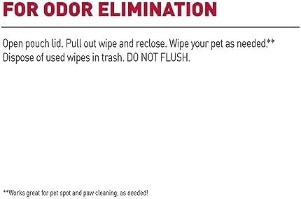 Nature's Miracle Deodorizing Bath Wipes for Dogs, 100 Count, Lavender Scent