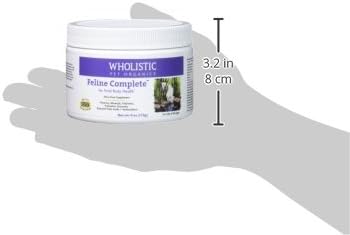 Wholistic Pet Organics Feline Complete - 4 Oz - Multivitamin & Probiotic Powder for Cats - Natural Cat Food & Digestive Support - 37 Scoops