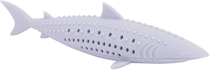 VINGVO Cat Teeth Cleaning Toy, Cat Teething Toys Silicone Molar Stick Catnip Toys Cat Toothbrush Cat Fish Shape Toothbrush with Catnip Chew Bite Teeth Cleaning Toy for Cats Kitten Kitty