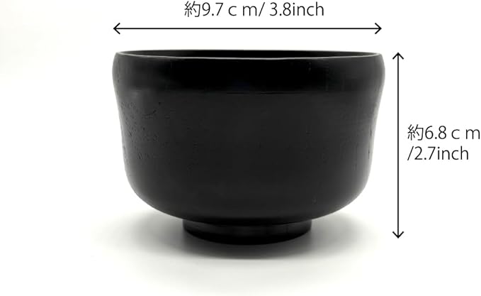 野口熊太郎茶園 Wooden Matcha Bowl, Dishwasher Safe, Lacquered Natural Wood, Nanoparticle Coating, About 5.7 fl oz, Smaller, Made in Japan