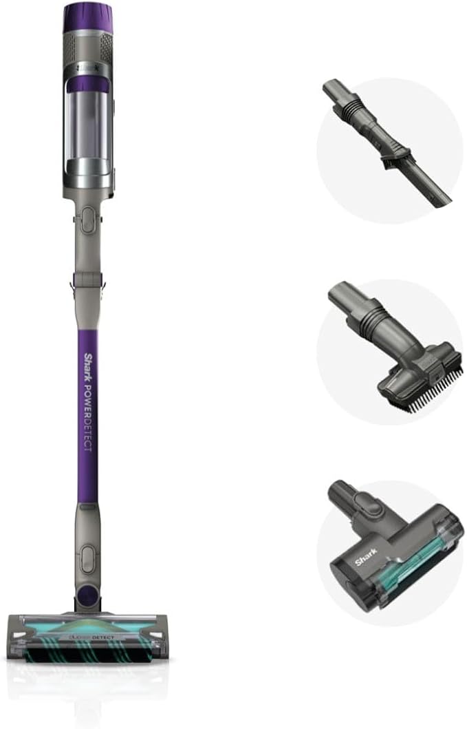 Shark PowerDetect Cordless Stick Vacuum, Powerful Suction, HEPA Filtration, 70-Minute Runtime, Carpet & Hard Floor, Portable, XL Dust Cup, Stick Vacuum for Pet Hair, Dark Gray, IP1251