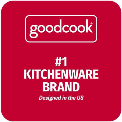 GoodCook Meal Prep Containers Set Microwave & Dishwasher-Safe Round Food Organizers with Labeled Compartments BPA-Free Food Storage Set with Snap Shut Lids Portion Control, 10-Pieces, Red (Pack of 4)