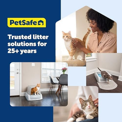 PetSafe Waste Bin Liners Cleaning - Disposable Liners - Durable Plastic - Litter Box Compatible - Convenient Drawstring Design - 15 Count