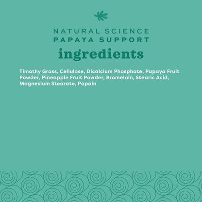 Oxbow Papaya Support, High Fiber Digestive Supplement for Rabbit & Guinea Pig, Made with Timothy Hay, Includes Papaya, Pineapple, Papain, & Bromelain, Made in USA, 1.16 oz Bag