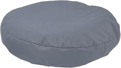 Round Dog Bed Cover Waterproof Grey 22 Inch