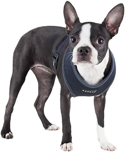 Authentic Puppia Soft Harness, Grey, X-Small