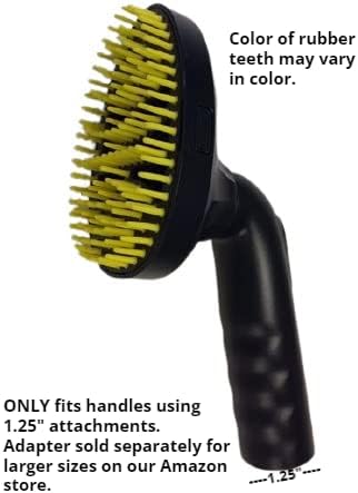 1.25 inch Pet Hair Vacuum Attachment – Dog & Cat Grooming Tool Compatible with Shop Vac, Bissell, Shark, Hoover, Eureka, Dirt Devil, Kenmore, and More (Pet Grooming Brush Tool)