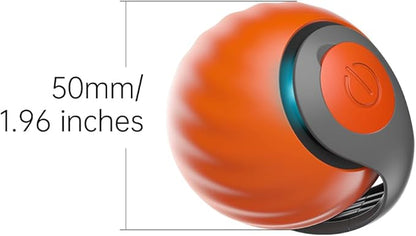Petgravity Speedy Sprint Cat Toy Ball, 2026 Upgraded Interactive Cat Toys for Indoor Cats Exercise, 2 Speeds Rechargeable Smart Moving Ball for All Breeds with 2 Detachable Tails, Orange