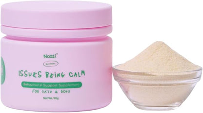 Calming Supplement for Dogs & Cats – Anxiety Relief with L-Theanine, L-Tryptophan, Ashwagandha, Valerian – Stress Relief - Sleep Aid, Separation Anxiety, Travel, Fireworks, Barking - Hyperactivity