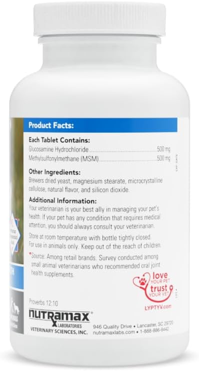 Nutramax Cosequin Elements Dogs Joint Health Supplement, Contains Glucosamine for Dogs, MSM, Supports Healthy Joints, for All Breeds and Sizes, Chewable Tablets, 75 Count (Pack of 2)