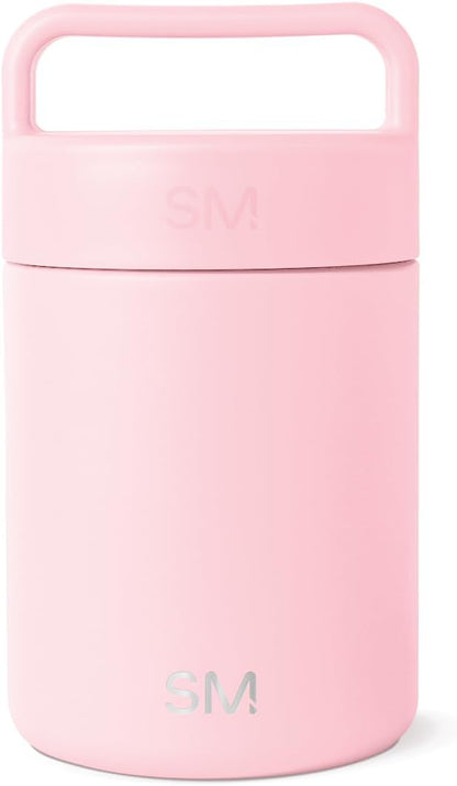 Simple Modern Food Jar for Hot Food | Reusable Stainless Steel Vacuum Insulated Leak Proof Lunch Storage for Smoothie Bowl, Soup, Oatmeal | Provision Collection | 12oz | Blush