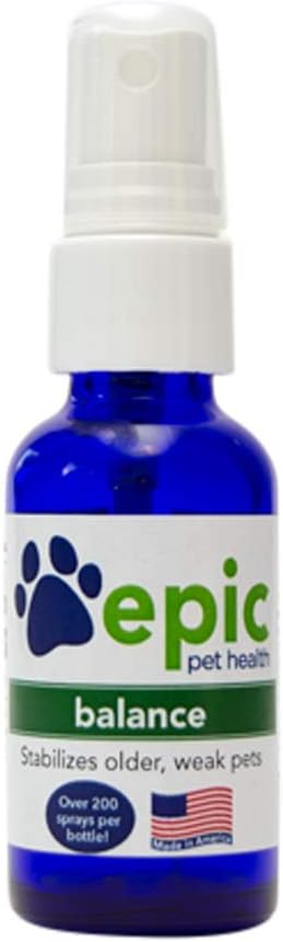 Balance - All Natural Liquid Supplement That Stabilizes Old or Weak Pets - Apply Directly to Body, Food & Water for Fast Results - Safe for All Pets (Spray, 2 Ounce)