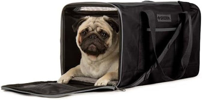 Sherpa Black Essential Soft Sided Pet Carrier for Cats & Dogs Large