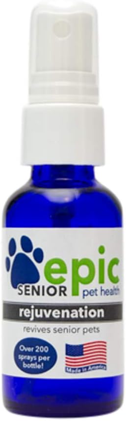 Rejuvenation – All Natural Liquid Spray Supplement – Helps Older or Sick Pets Regain a Higher Quality of Life – Easy to Use Spray on Pet. Food &Water – Safe for All Pets (Spray 1 oz)