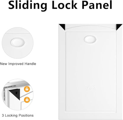 [MAVRICPOWER] Aluminum Medium Dog Door for Door, Doggy Door with 2 Sliding Lock Panels for Extreme, Doggie Door for Medium Dogs Up to 30 lbs