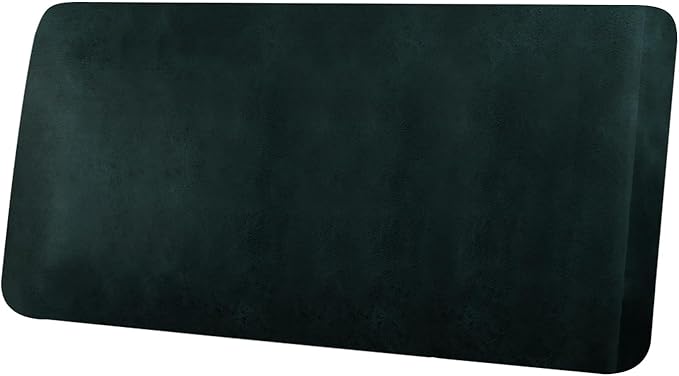 ANARACHON Leather Look Couch Cushion Covers Sofa Seat Slipcovers Sets Couches Furniture Protector for Sectional Armchair Loveseat Pets Kids Stretch Spandex Fabric (1 Cushion Loveseat, Dark Green)