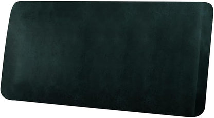 ANARACHON Leather Look Couch Cushion Covers Sofa Seat Slipcovers Sets Couches Furniture Protector for Sectional Armchair Loveseat Pets Kids Stretch Spandex Fabric (1 Cushion Loveseat, Dark Green)