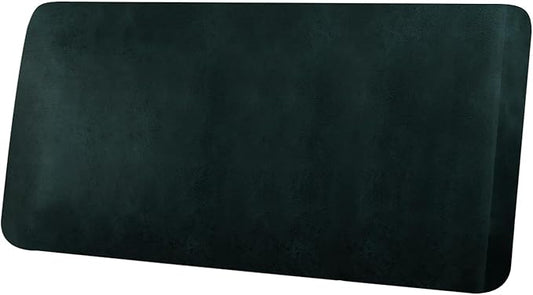 ANARACHON Leather Look Couch Cushion Covers Sofa Seat Slipcovers Sets Couches Furniture Protector for Sectional Armchair Loveseat Pets Kids Stretch Spandex Fabric (1 Cushion Loveseat, Dark Green)