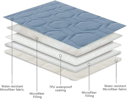 Tcksstex Waterproof and Anti-Slip Dog Bed Cover and Pet Blanket Sofa Pet Bed Mat ，car Incontinence Mattress Protectors Furniture Couch Cover for Most Cats Dogs, Pets（68x82- Stoneblue）
