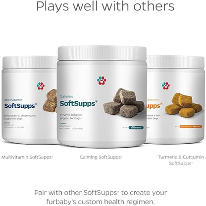 Pet Parents® Calming SoftSupps® Calming Chews for Dogs & Anxiety Relief for Dogs, Organic Hemp Oil for Dogs Calming Dog Treats for Pet Anxiety Relief & Separation Anxiety Relief for Dogs, 90ct
