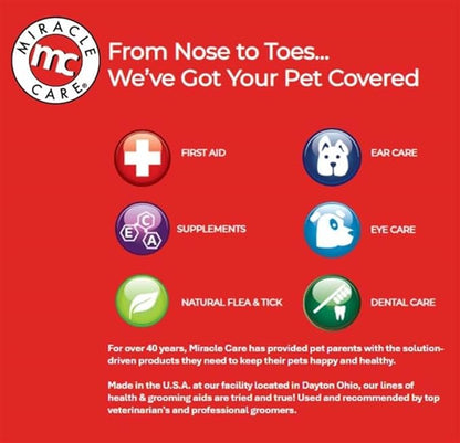 Miracle Care Tear Stain Pads, 90 Single Use Pre-Soaked Pads to Gently Clean and Soothe Dog and Cat Eyes, Non Stinging Formula to Improve Tear Stains and Remove Eye Debris