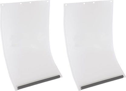 Best Pet Flap Medium Non PVC Compatible w/PetSafe PAC11-11038 - 8 1/8" x 12 7/8" Longer Lasting, Most Energy Efficient, Less Shrinkage, BPA Free (Pack of 2)