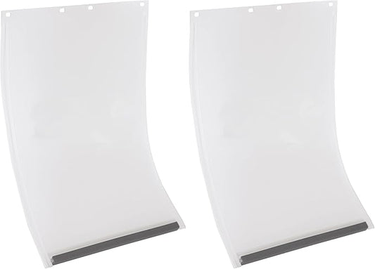Best Pet Flap Medium Non PVC Compatible w/PetSafe PAC11-11038 - 8 1/8" x 12 7/8" Longer Lasting, Most Energy Efficient, Less Shrinkage, BPA Free (Pack of 2)