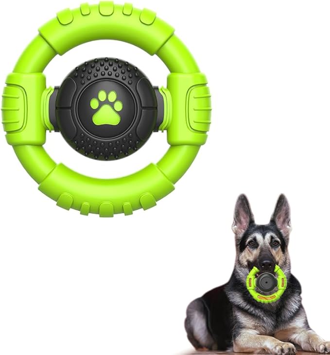 Dog Toys for Aggressive Chewers Large Medium Small Breed, Indestructible Durable Tough Dog Chew Toys to Keep Them Busy, Nylon Rubber Interactive Dog Toys