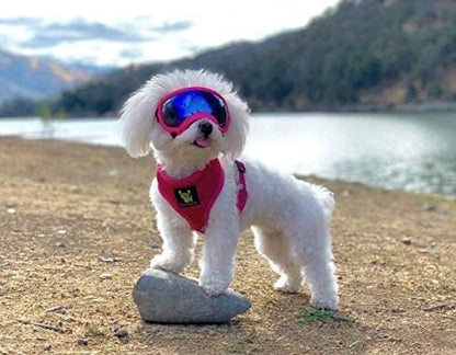 EcoBark Dog Harness - Eco-Friendly Soft Over the Head Harness Vest - Toy Breed Dog Harness - Small Mesh Vest for Puppies & Little Dogs (Small, Pink)