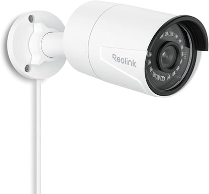 REOLINK 5MP Security PoE IP Camera, Person/Vehicle/Pet Detection, Time-Lapse, 100ft IR Night Vision, Work with Smart Home, Support 512GB SD Card, Surveillance Outdoor Indoor, RLC-510A