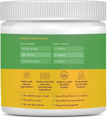 Infinite Pet Life Ultimate Hip & Joint Chews for Dogs – Peanut Butter Flavor – Glucosamine, Chondroitin, MSM & Turmeric – Advanced Joint Support for Dogs 90 Soft Chews