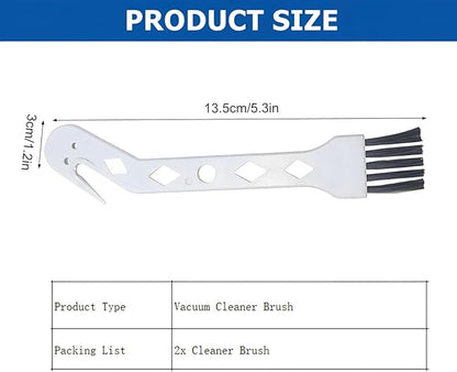 2 Packs Handheld Vacuum Cleaning Brush, Sweeping Robot Cleaner Brush, Universal Tool Brush for Cleaning Hair/Pet Hair/Dust