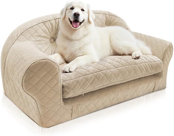 Dog Sofa Bed, Luxury Pet Couch with Removable Cover,Soft and Comfortable Dog Bed Mat for Small and Medium Dogs or Cats