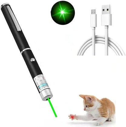 3 Pcs Laser Pointer for Cats Dogs Rechargeable Cat Laser Interactive Cat for Indoor Pet Toys Laser Presentation Remotes Red Light (3 PCS Pack Color Mixed, USB Rechargeable)