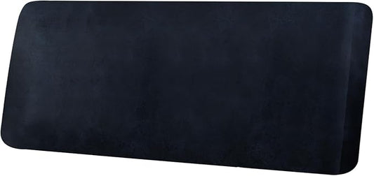 ANARACHON Leather Look Couch Cushion Covers Sofa Seat Slipcovers Sets Couches Furniture Protector for Sectional Armchair Loveseat Pets Kids Stretch Spandex Fabric (1 Cushion Sofa, Navy)