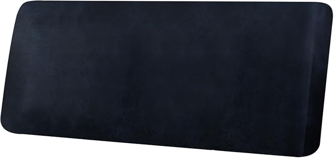 ANARACHON Leather Look Couch Cushion Covers Sofa Seat Slipcovers Sets Couches Furniture Protector for Sectional Armchair Loveseat Pets Kids Stretch Spandex Fabric (1 Cushion XL Sofa, Navy)