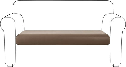 Yates Home PU Leather Couch Sofa Cushion Slipcover Water-Proof Elastic Chair RV Seat Covers Sofa Furniture Protector Slip Cover for Settee Seater Replacement in Living Room（Loveseat, Camel）