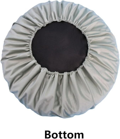 Sage Green Velvet Round Dog Bed Cover Replacement Washable 36 Inch