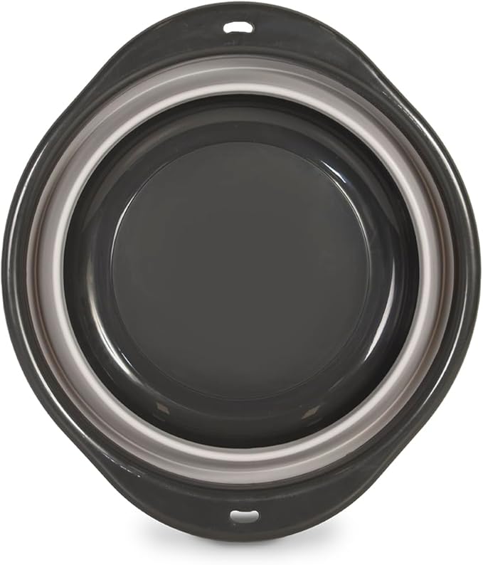Glad Large Mixing Bowl Collapsible - 5.5L | Foldable Plastic & Rubber Container with Handles for Baking | Dishwasher Safe Kitchen Supplies and RV Essentials