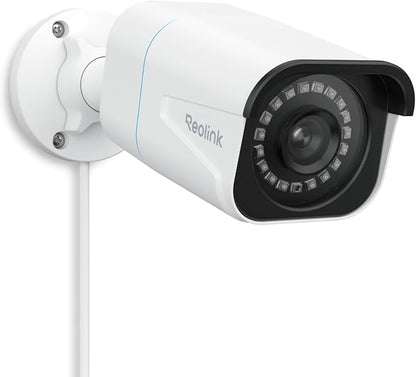 REOLINK 4K/8MP Wired Security PoE IP Camera, Human/Vehicle/Pet Detection, Time-Lapse, 100ft IR Night Vision, Work with Smart Home, Up to 512GB microSD Card, Outdoor/Indoor Surveillance, RLC-810A