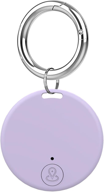 Aircawin GPS Tracker Case,Key Item Finder Locator,No Monthly Fee App for iOS/Android 2023 Latest,Portable Anti-Lost Bluetooth Mini Tag Item Tracker for Luggages/Kids/Pets/Phone/Wallet/Bag-1Pcs-Purple