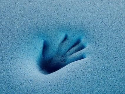 Dogbed4less Premium Extra Large 55"X47" Head Rest Orthopedic Memory Foam Dog Bed with Waterproof Internal Case and Durable External Denim Cover for Large to XL Pet in Navy Blue