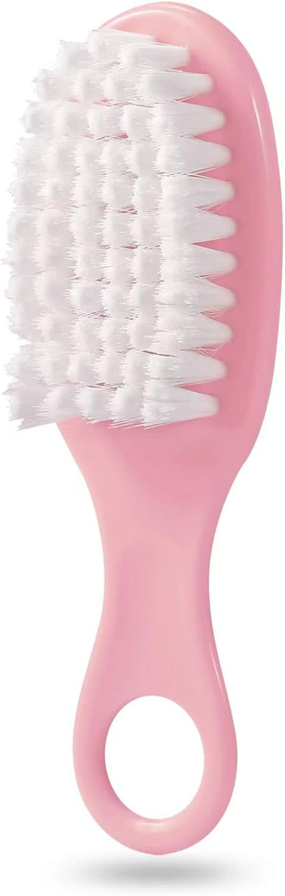 PandaEar Baby Healthcare and Grooming Kit, Baby Safety Set Baby Comb, Brush, Finger Toothbrush, Nail Clippers, Scissors, Nasal Aspirator, Baby Essentials Nursery Care Kit (Pink)