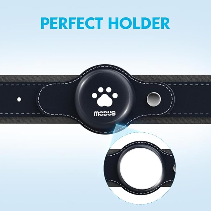 GPS Tracker for Dogs, 2 in 1 Smart Pet Collar (Only iOS), No Monthly Fee Waterproof Dog Collar with Real-time Tracking, Anti-Lost, 365-Day Long Battery GPS Tracker for All Sized Dogs(Locator Included)