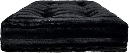 Bessie and Barnie Frosted Willow Extra Plush Shag Faux Fur Luxury Sicilian Rectangle Pet/Dog Bed (Multiple Sizes)