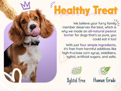 Relax Rover Buddy Budder (Stress + Anxiety), 100% Natural Dog Peanut Butter, Dog Supplment, Made in USA 17oz