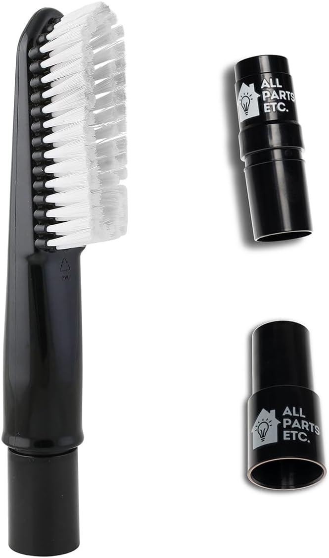 Elongated Universal Dust Brush Attachment, 1.25” Long Dusting Brush Accessories for Shop Vac, Bissell, Nutone, Electrolux, Beam, Eureka & other Central Vacs