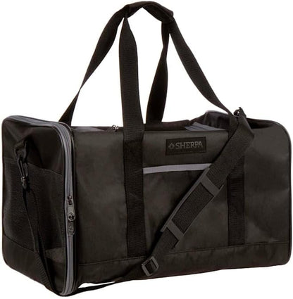 Sherpa Black Essential Soft Sided Pet Carrier for Cats & Dogs Large