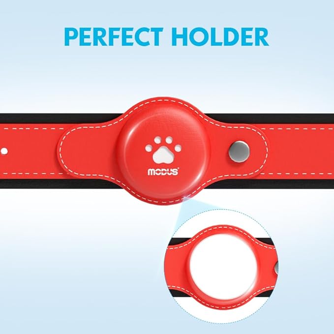 GPS Tracker for Dogs, 2 in 1 Smart Pet Collar (Only iOS), No Monthly Fee Waterproof Dog Collar with Real-time Tracking, Anti-Lost, 365-Day Long Battery GPS Tracker for All Sized Dogs(Locator Included)