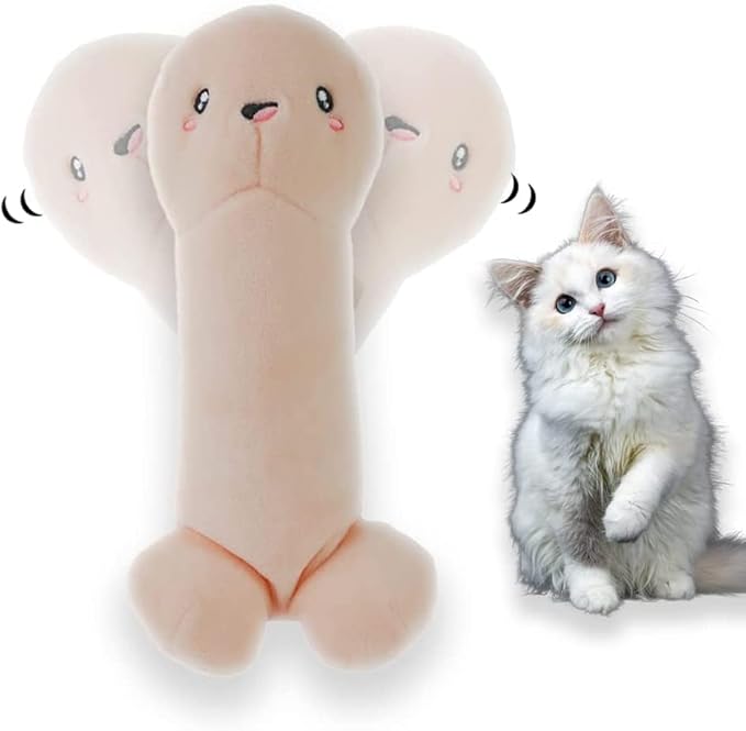 D&J Floppy Buddy Electric Interactive Moving cat Kicker Catnip Toy for Indoor Cats Pets Kittens Dogs